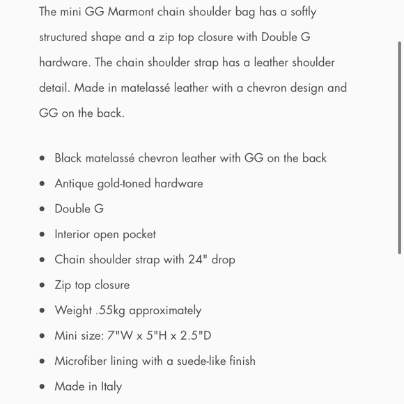 Made in Italy Gucci GG Marmont - Picture 5 of 9